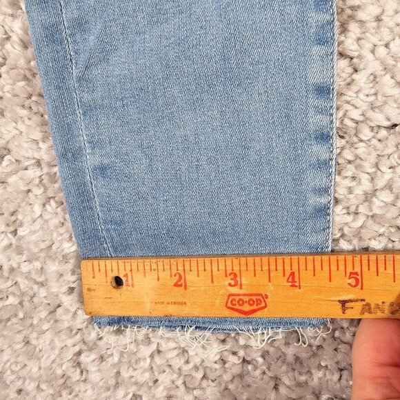 Frame Jeans Womens 25  Blue Le High Skinny Raw Hem Stretch Denim New - Picture 14 of 15